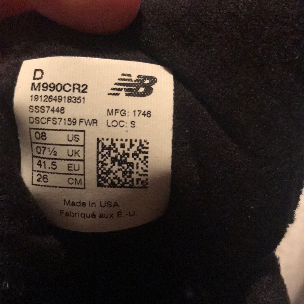 NWT New Balance Retro Suede M990CR2 - Picture 6 of 8